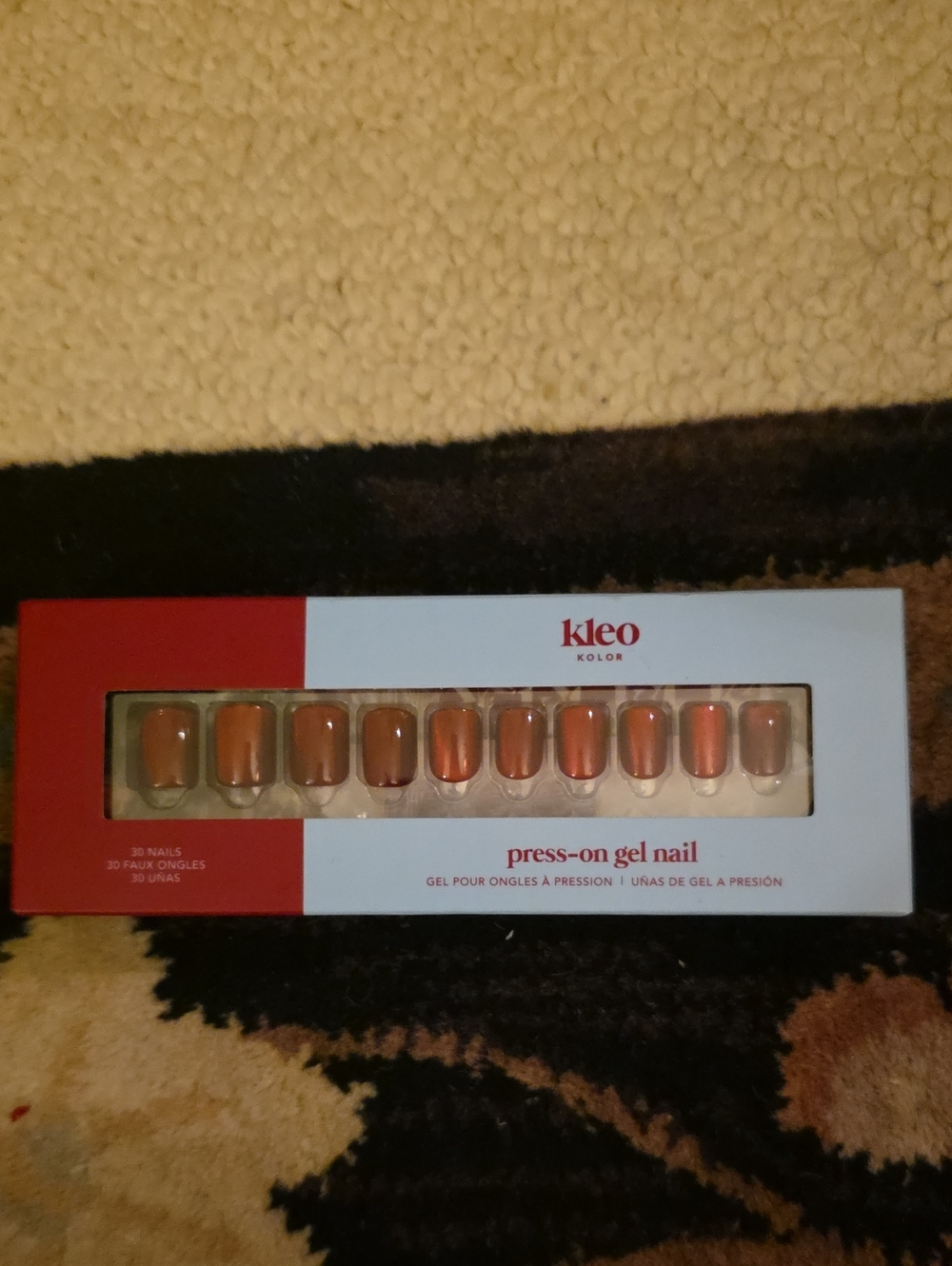 Kleo Kolor Press-On Gel Nails - Scarlet Success 30pc